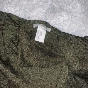 Olive Green Glittery Sheer Cardigan/Wrap